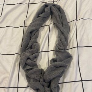 gray scarf